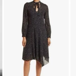 NWT Theory Spackle Drape Neck Dress